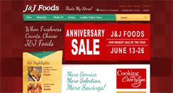 Desktop Screenshot of jandjfoods.com