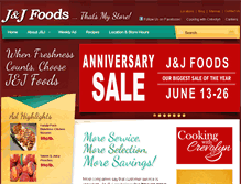 Tablet Screenshot of jandjfoods.com